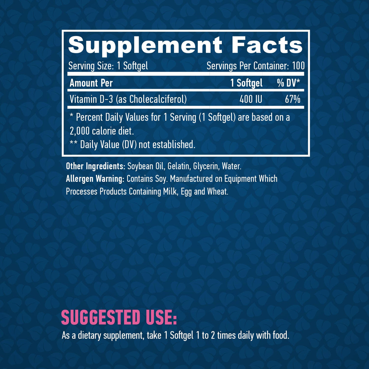 Vitamina D-3/400 UI/100 capsule molli