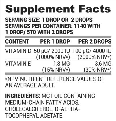 Vitamina D+E Gocce 30 ml