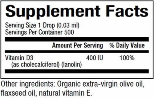 Vitamina D3 400 UI per bambini - Liquido 15 ml