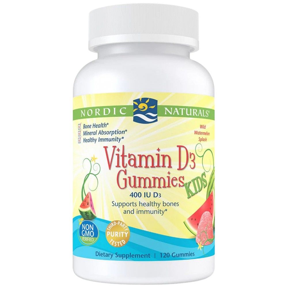 Caramelle gommose alla vitamina D3 per bambini 400 UI - 120 caramelle gommose