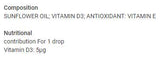 Vitamina D3 liquida | 200 UI per Goccia - 20 ml
