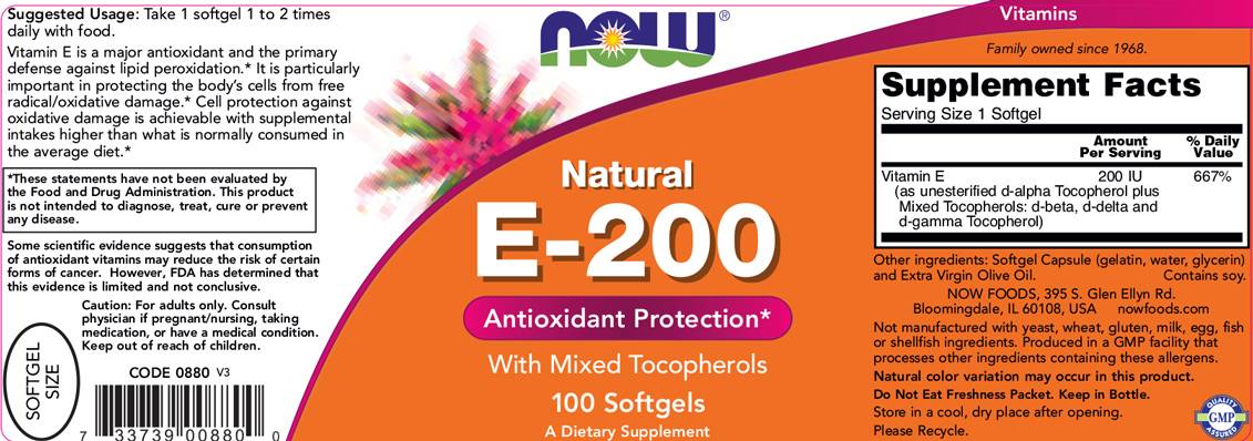 Vitamina E-200 UI MT - 100 capsule gel