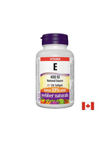 Vitamina E 400 UI - Vitamina E (d-alfa tocoferile acetato) 400 UI, 120 capsule softgel