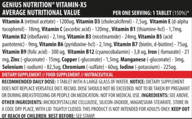 Vitamina-X5 - 120 compresse