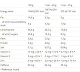 Torta Energetica Voltaggio con Caffeina 35g 25 x 35 grammi