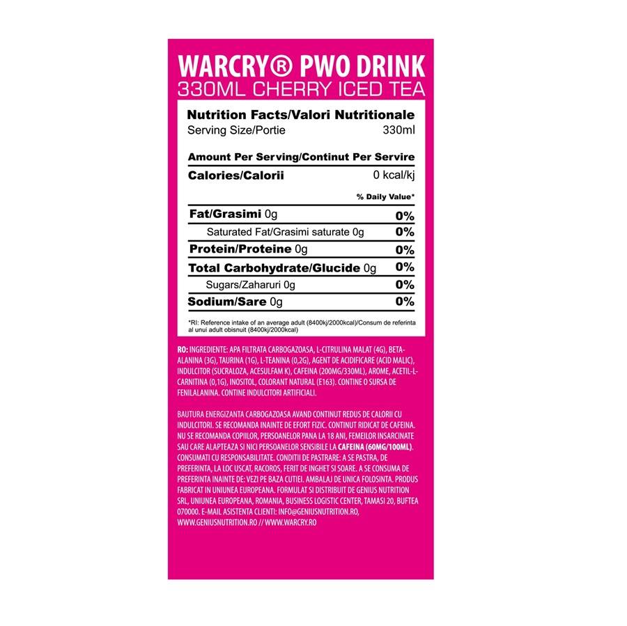 Pre-allenamento WarCry | Pronto da bere - 330 ml