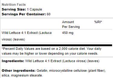 Lattuga Selvatica 450 mg 60 capsule