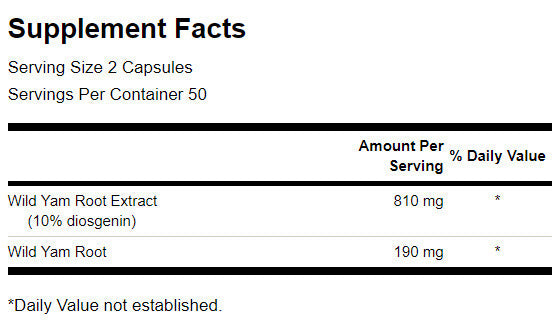 Radice di igname selvatico 405 mg - 100 capsule