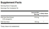 Radice di igname selvatico 405 mg - 100 capsule
