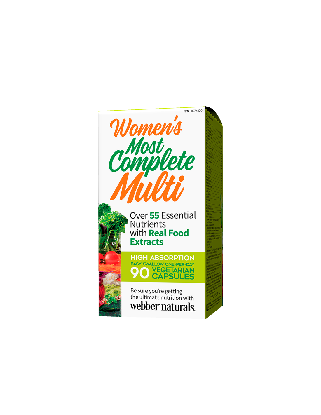 Multivitaminici per donne - Il multivitaminico più completo per donne, 90 capsule V <tc>Webber Naturals</tc>