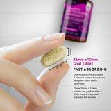 Multivitaminici da donna con biotina e acido ialuronico 180 compresse vegane