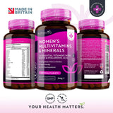 Multivitaminici da donna con biotina e acido ialuronico 180 compresse vegane