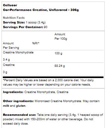 COR PERRORME CREATINE - 306 grammi
