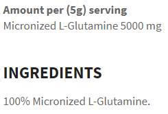 Polvere di g -glutammina - 250 grammi