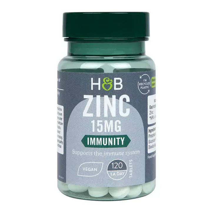 Zinco (Zinc) 15 mg 120 compresse vegane OLANDA & BARRETT