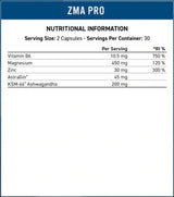ZMA-Pro | con Estratto di Ashwagandha KSM-66® - 60 capsule