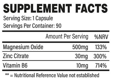ZMA | Zinco, Magnesio & B6 - 90 capsule