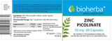 Zinco Picolinato 50 mg 60 capsule