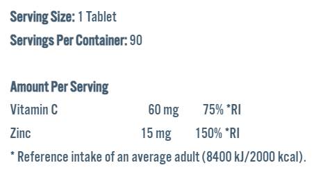Vitalità dello zinco | Bisglicinato di zinco 15 mg - 90 capsule