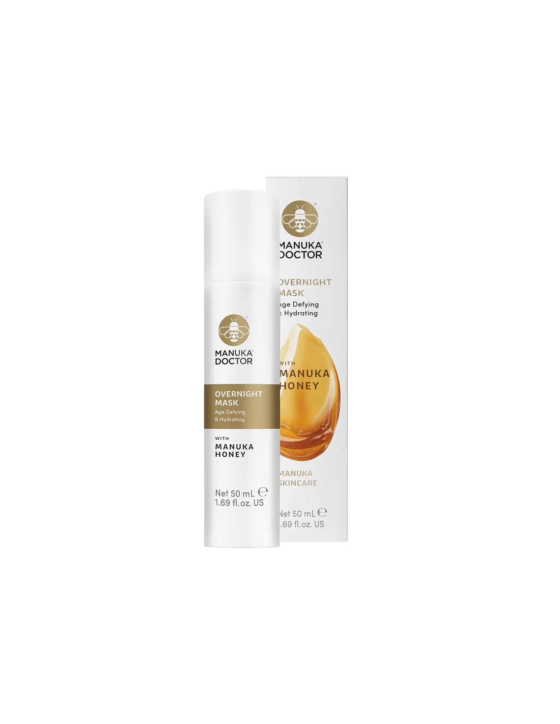 Maschera viso antietà notturna al miele di manuka, 50 ml
