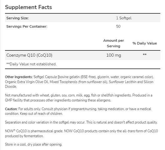 CoQ10 100 mg - 150 capsule gel