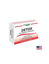 Capsule di carbone attivato dalla disintossicazione 260 mg x 20