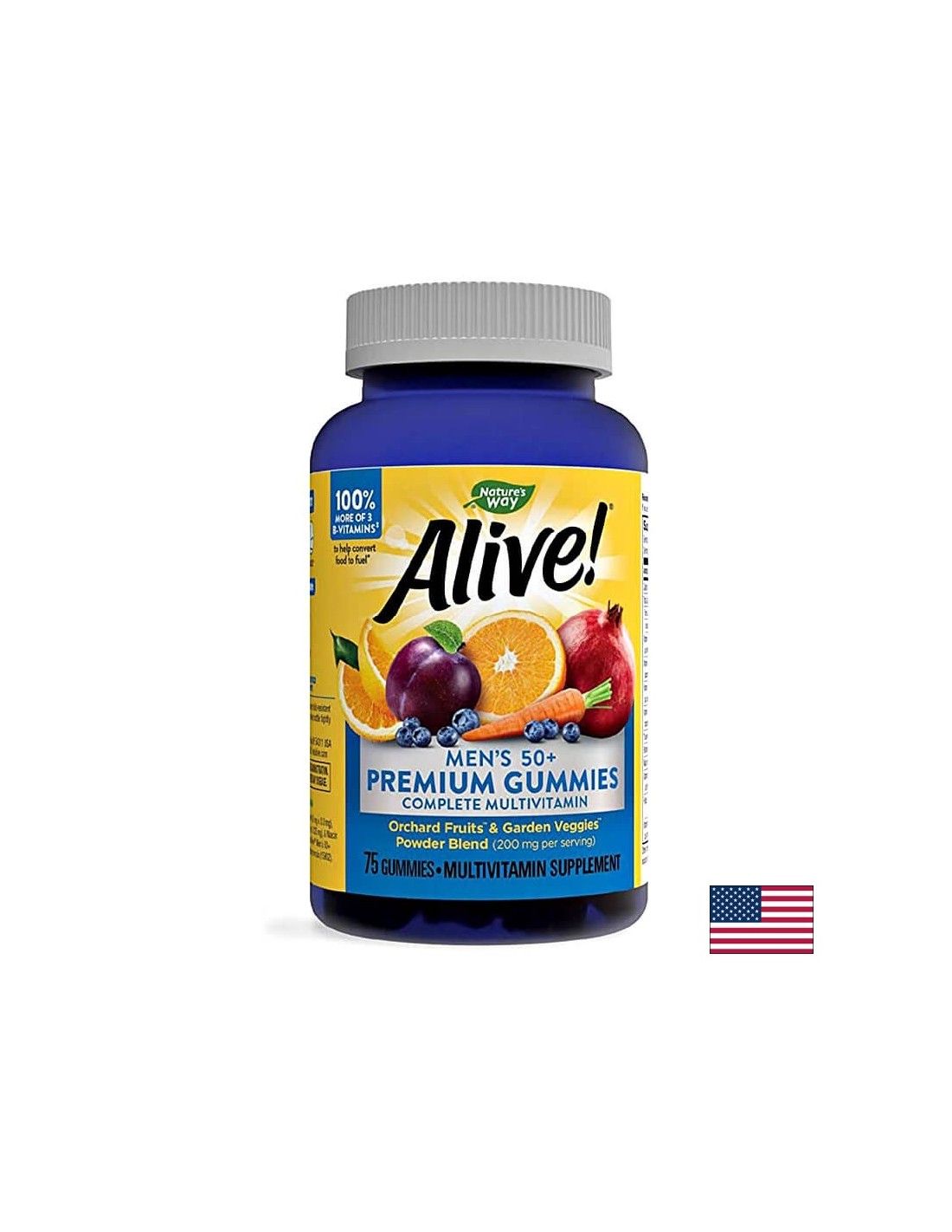 <tc>Alive</tc>! Multivitaminici per uomini 50+ - 75 caramelle gommose