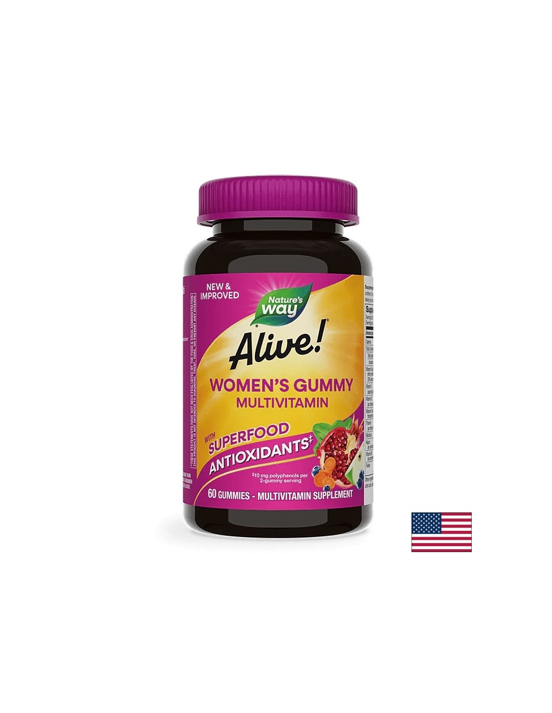 <tc>Alive</tc>! Multivitaminico gommoso per donne / <tc>Alive</tc>! Multivitaminico per donne Nature's Way, 60 capsule molli