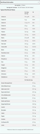 Alpha Men Super Multi Vitamin - 120 compresse