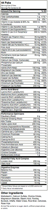 Animal Pak - 15 pacchetti