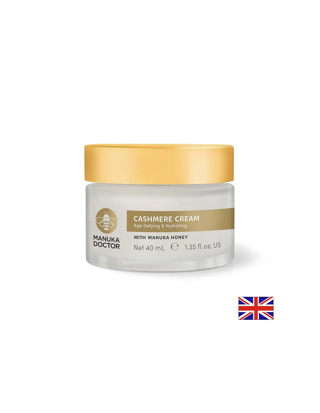 Crema per il viso anti-invecchiamento con cashmere e miele di manuka, 40 ml