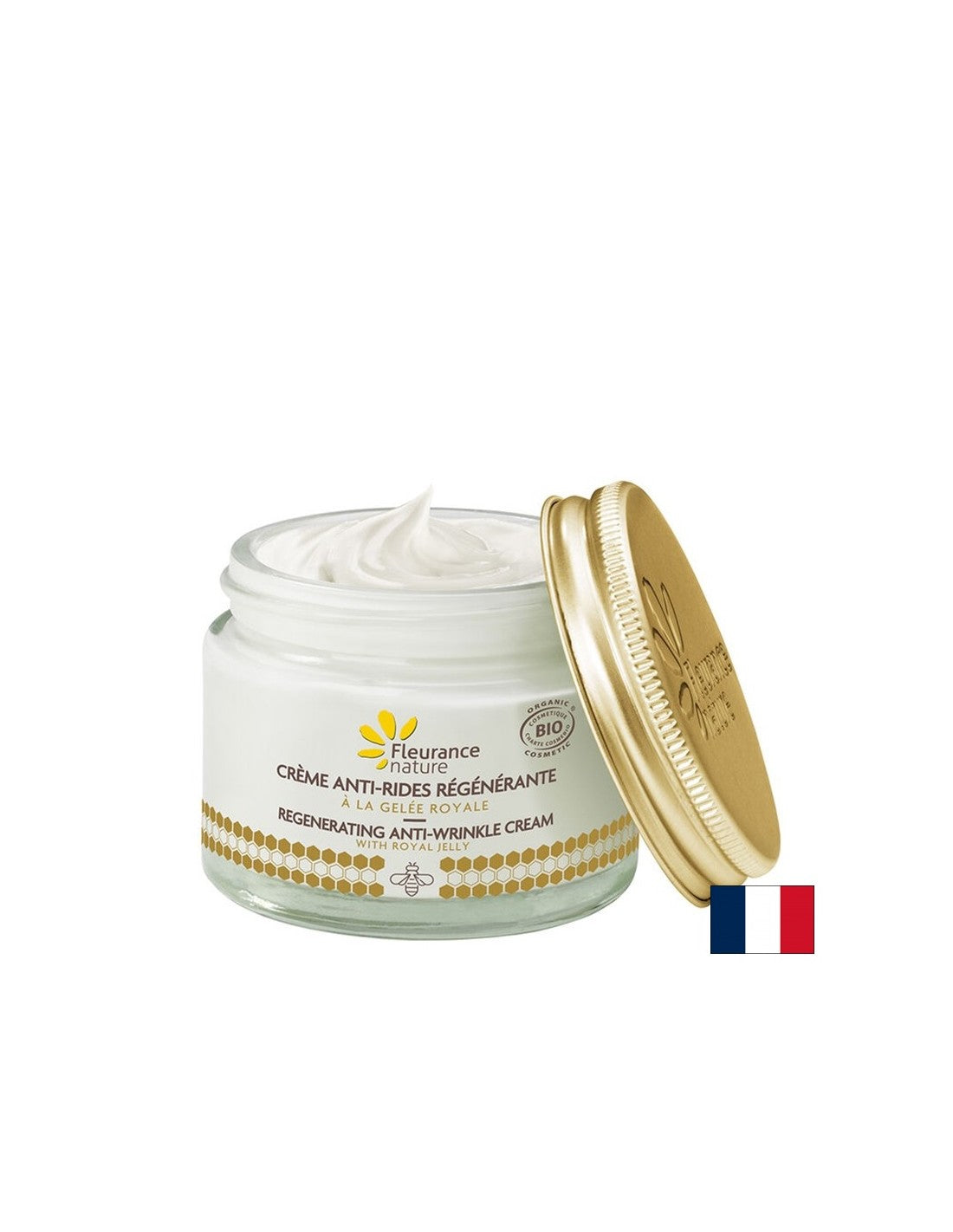 Crema per il viso rigenerante anti-invecchiamento con gelatina reale, Natura da 50 ml di Fleurance