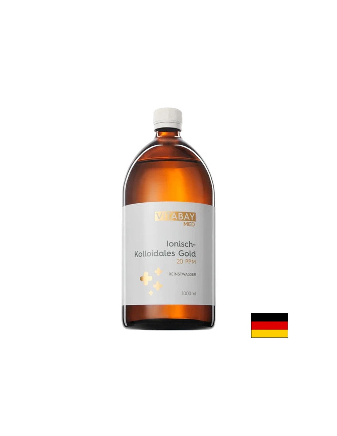 Antiaging - oro colloidale 20 ppm (altamente concentrato), 1000 ml