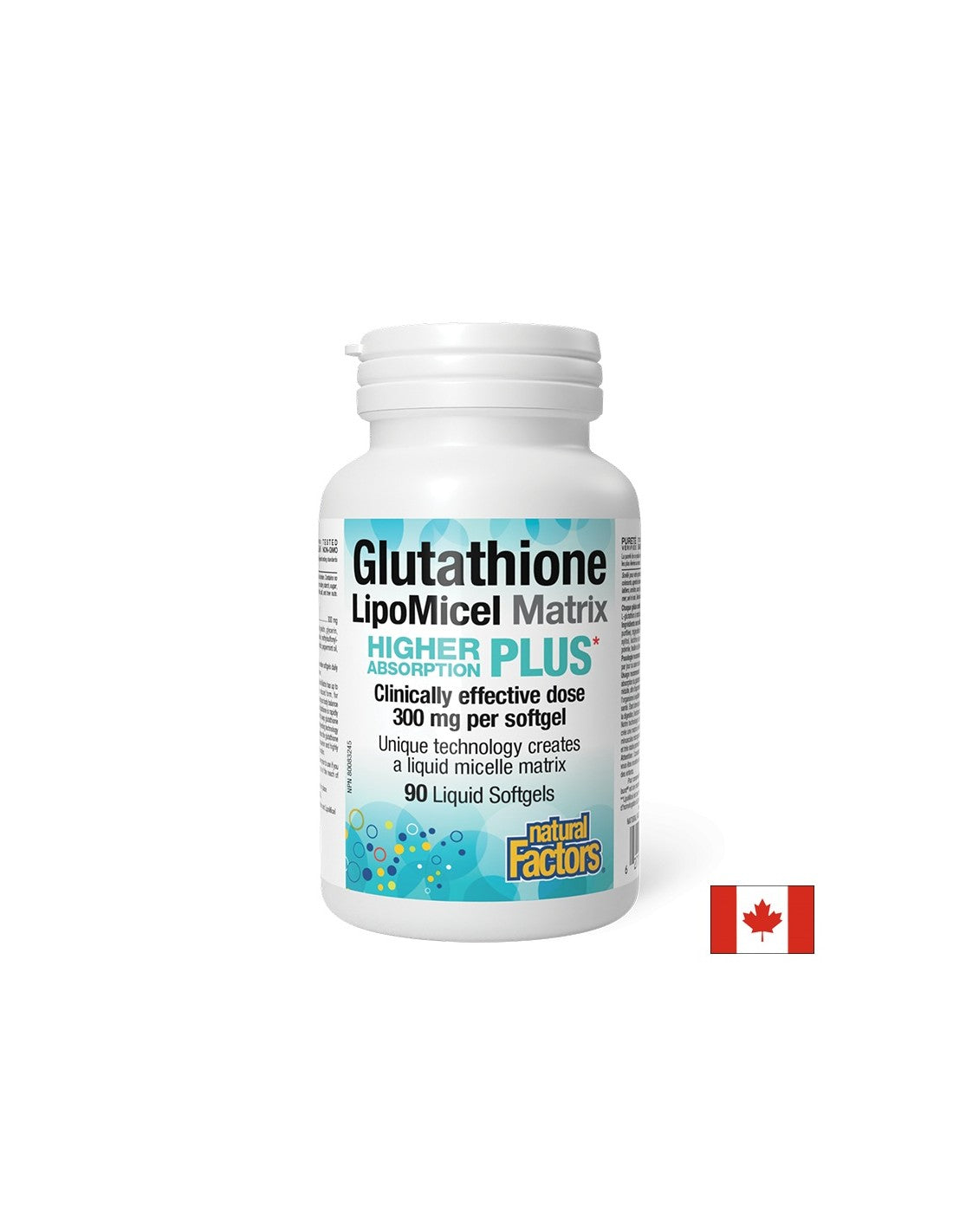 Antiossidante - Glutatione LipoMicel Matrix, 300 mg x 90 capsule softgel <tc>Natural Factors</tc>