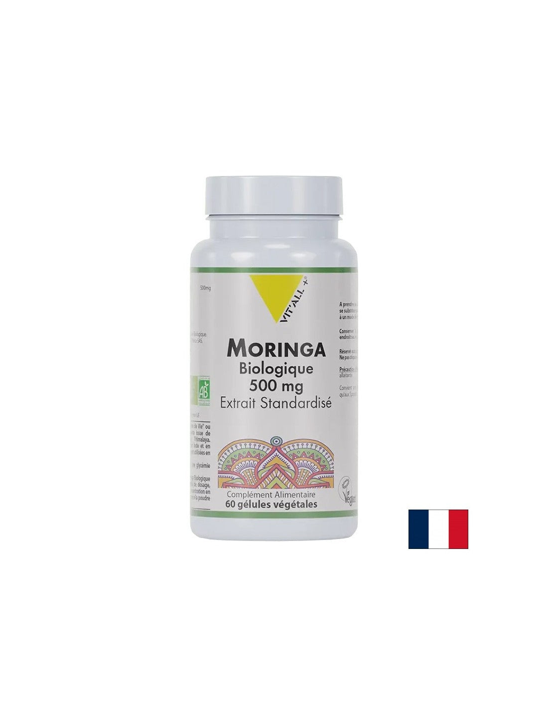 Immunità antiossidante e forte - Moringa, organica, 500 mg x 60 capsule