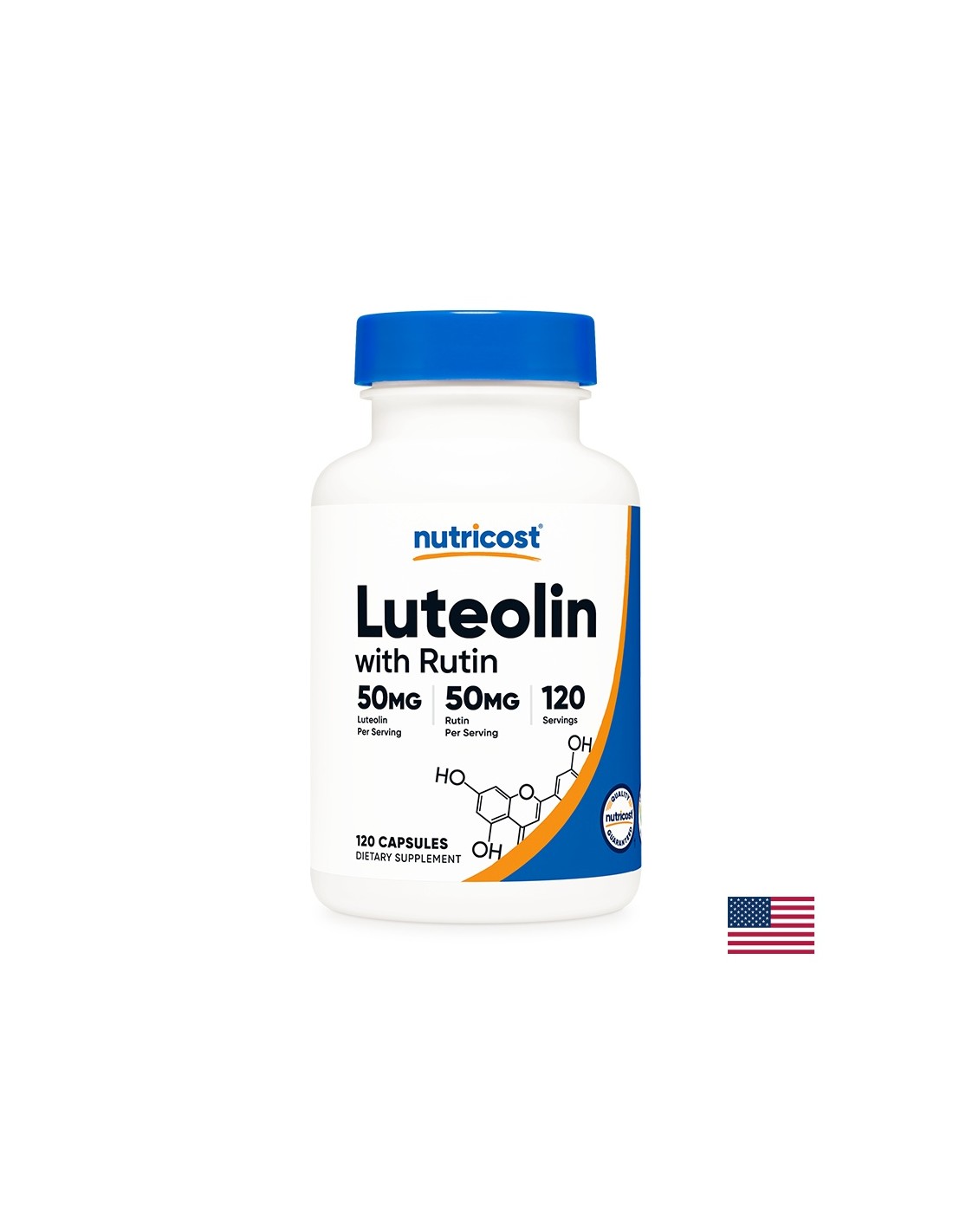 Antiossidante - Complesso Luteolina + Rutina, 120 capsule, 120 dosi di <tc>Nutricost</tc>