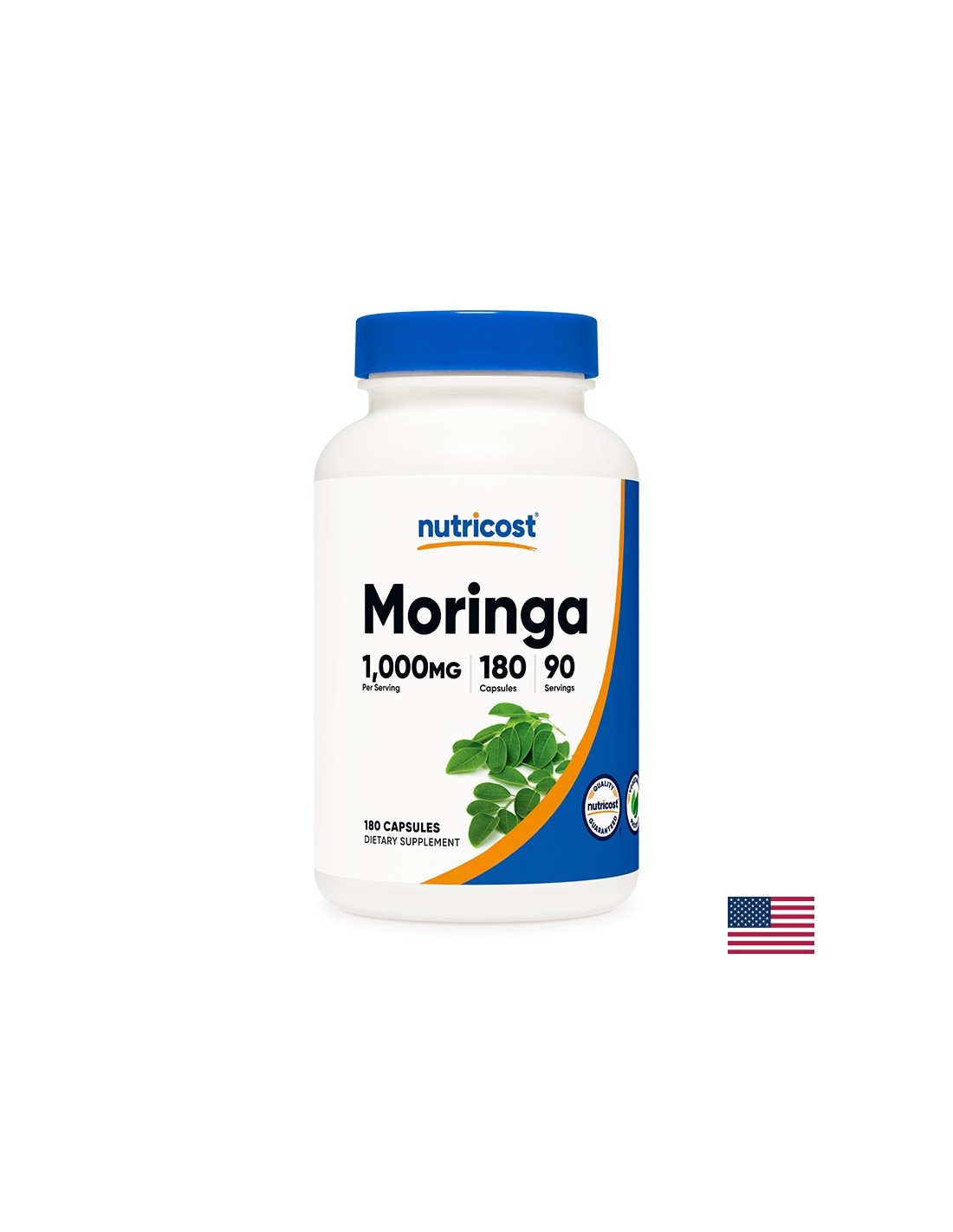 Antiossidante - Moringa, 180 <tc>Nutricost</tc> capsule