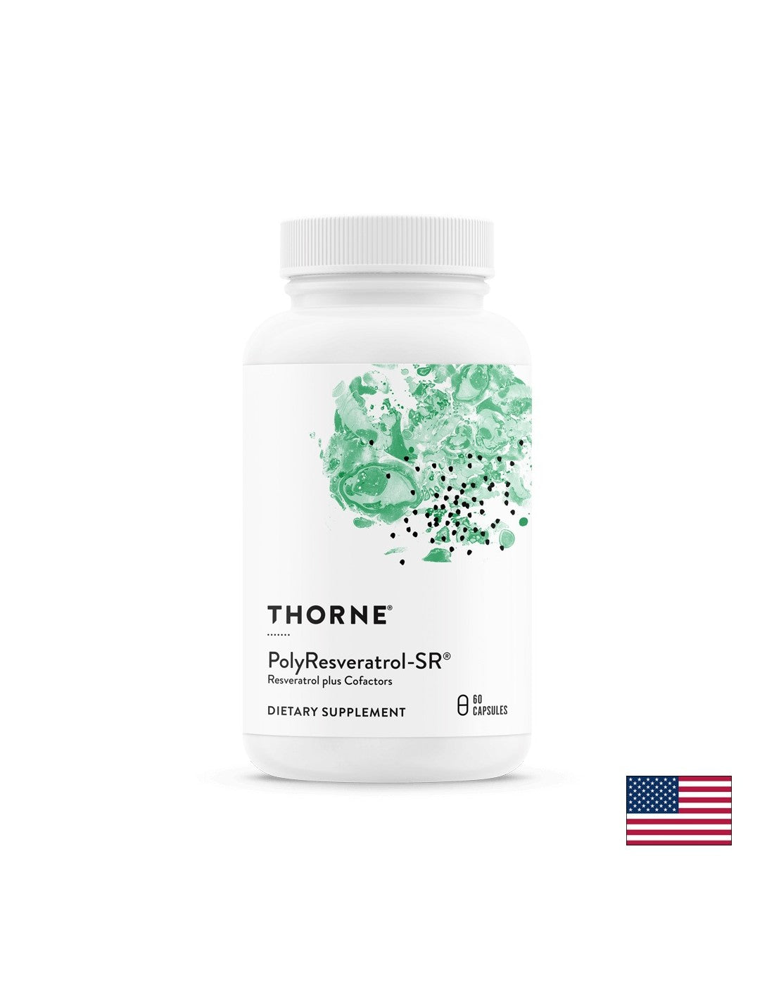 Antiossidante - PoliResveratrolo- SR® Resveratrolo + Cofattori, 60 <tc>Thorne</tc> E<tc>XTEND</tc>Capsule a rilascio prolungato
