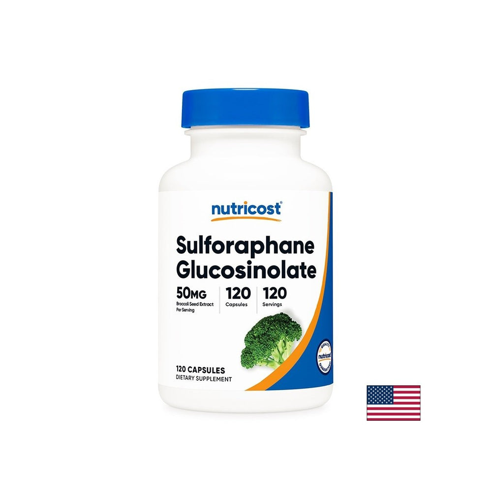 Antiossidante per il fegato, il cervello e l'immunità - Sulforaphane glucosinolato, 50 mg x 120 capsule