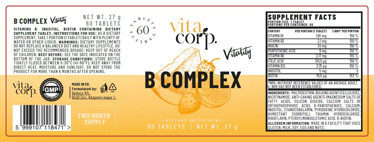 Complesso di vitamina B - 60 compresse