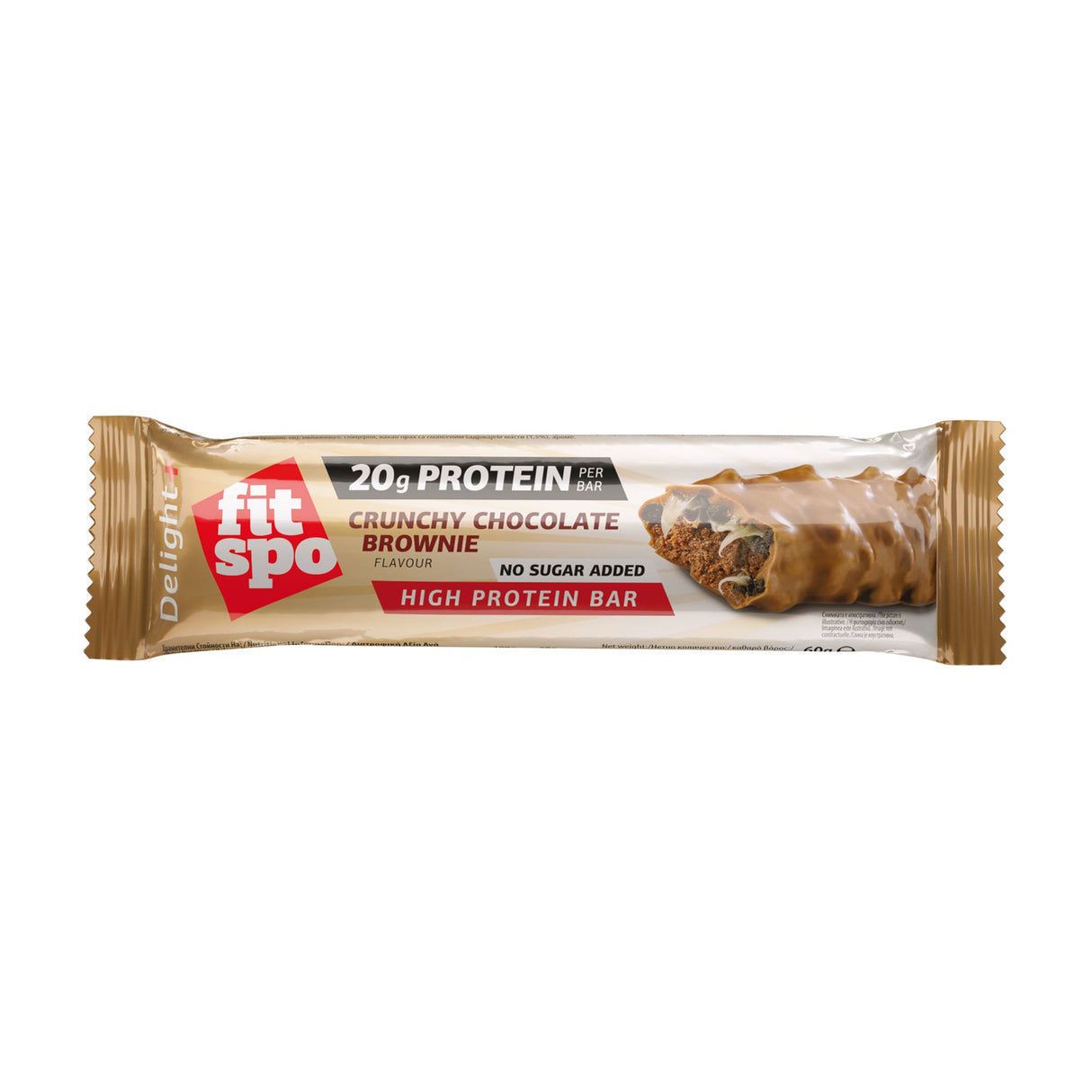 Delizia+ croccante barretto per la barra del cioccolato - 60 grammi