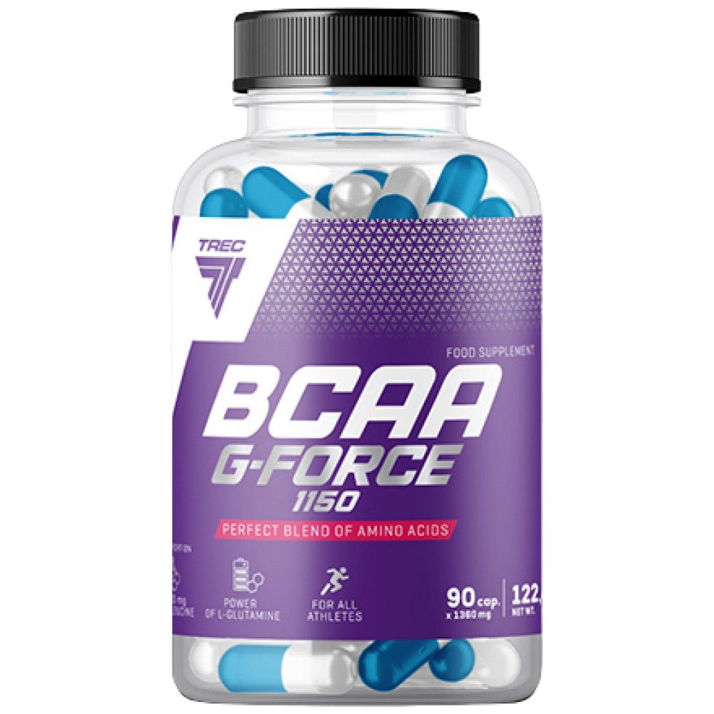 BCAA G-Force 1150 | BCAA + Cappelli di glutammina - 180 Capsule