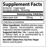 Miglior acido alfa lipoico 150 mg - 120 capsule