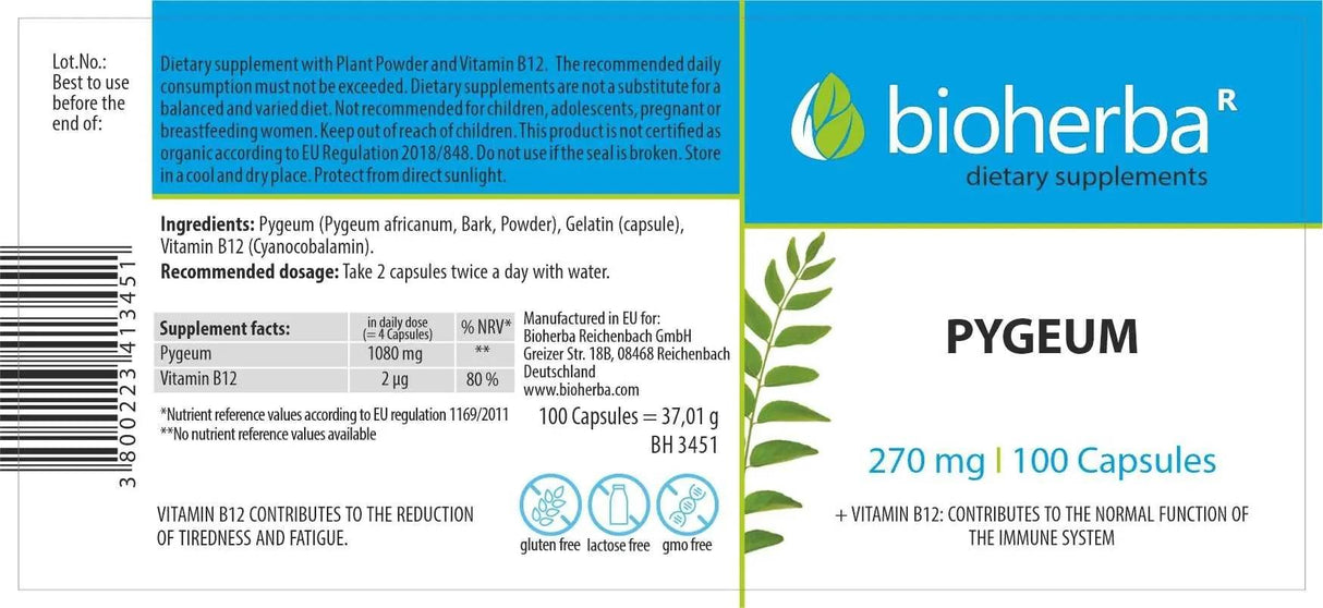Pygeum 270 mg - 100 capsule