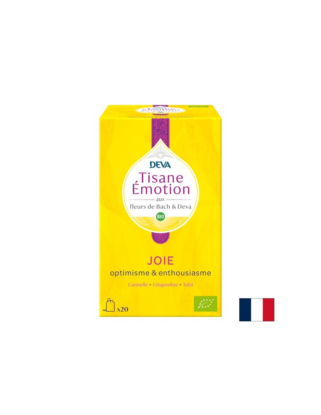 "Joy" di tisane (con elisir floreali secondo il metodo del Dr. Bach), 20 borse da filtro