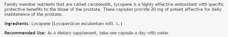 Licopene 20 mg - 60 capsule