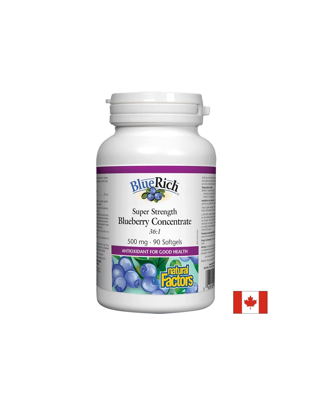 Concentrazione di mirtilli super resistenza 36: 1 500 mg - 90 capsule gel