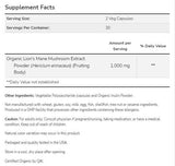 Leone's Mane 500 mg | Realizzato con funghi di criniera di leone biologico - 60 capsule