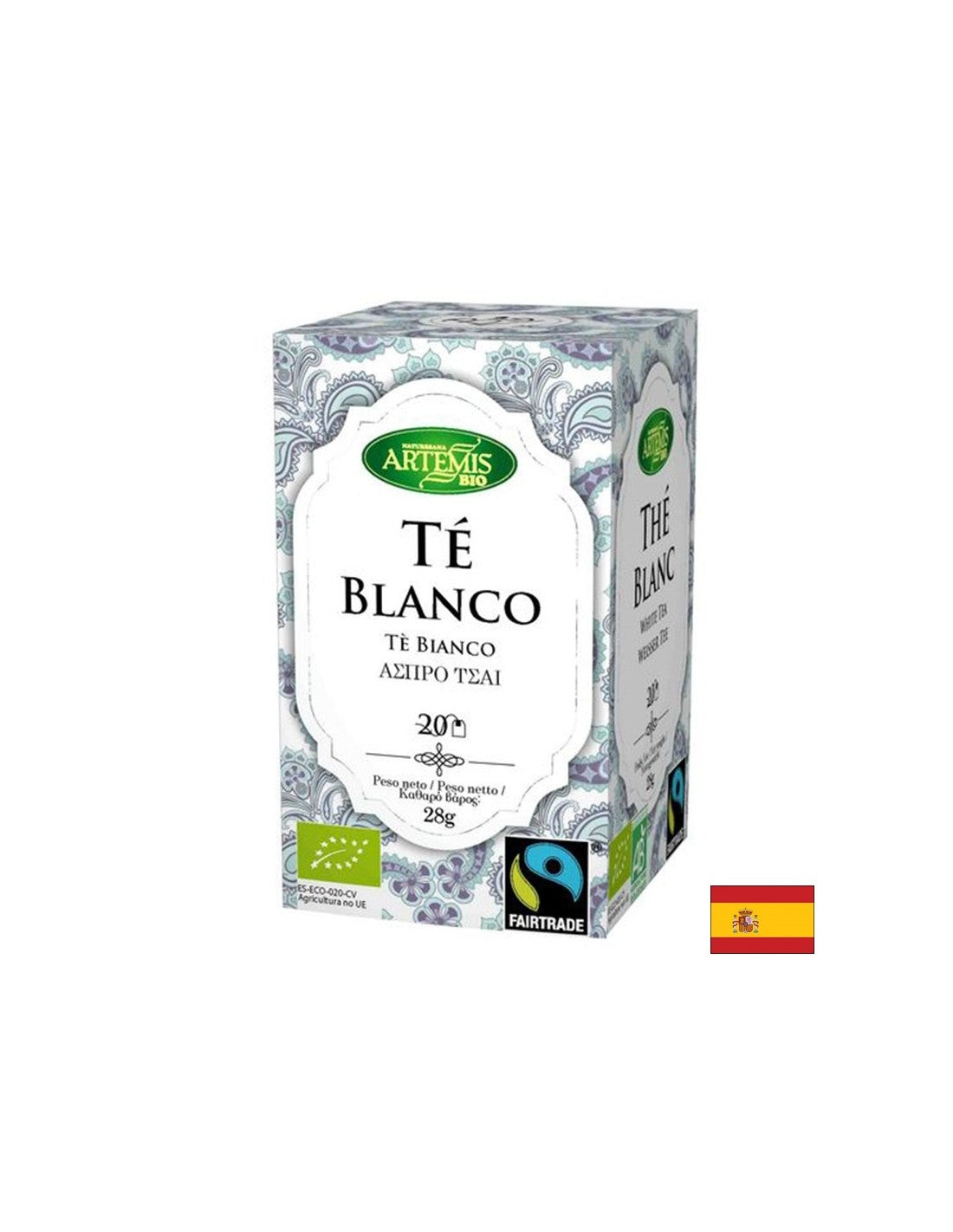 Bio da tè bianco, 20 sacchetti da filtro