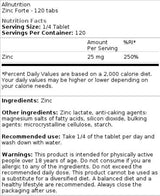 Zinc Forte | Lattato di zinco 25 mg - 120 compresse